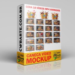 Caneca Vídeo Mockup US