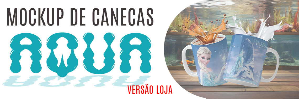 Mockup de Canecas Aqua