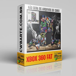 Mockup de Skin para Xbox 360 Fat