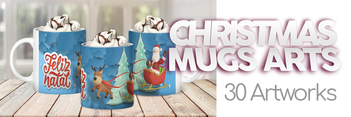 30 Artworks for Christmas Mugs
