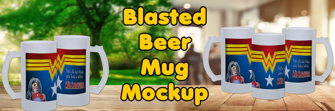 Blasted Beer Mug - Mockup