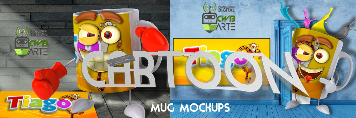 Cartoon - Mockups for mugs