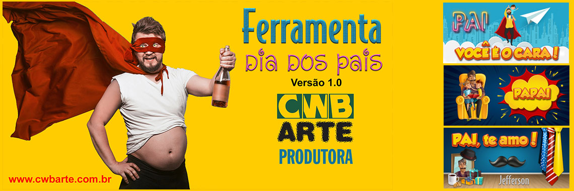 Gerador de artes para dia dos pais